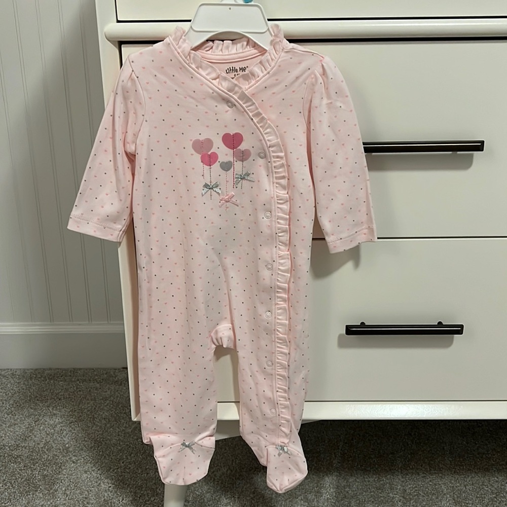 NWOT Little Me Footed Onesie